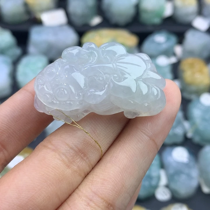 翡翠未镶嵌颈饰天然缅甸翡翠