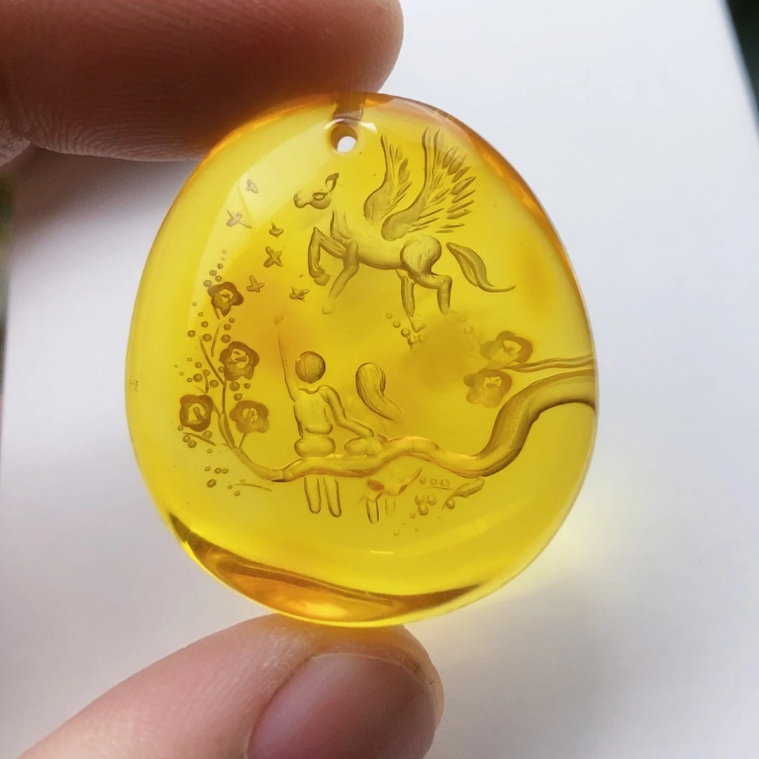 【闪购商品】金珀吊坠(不含链)未镶嵌