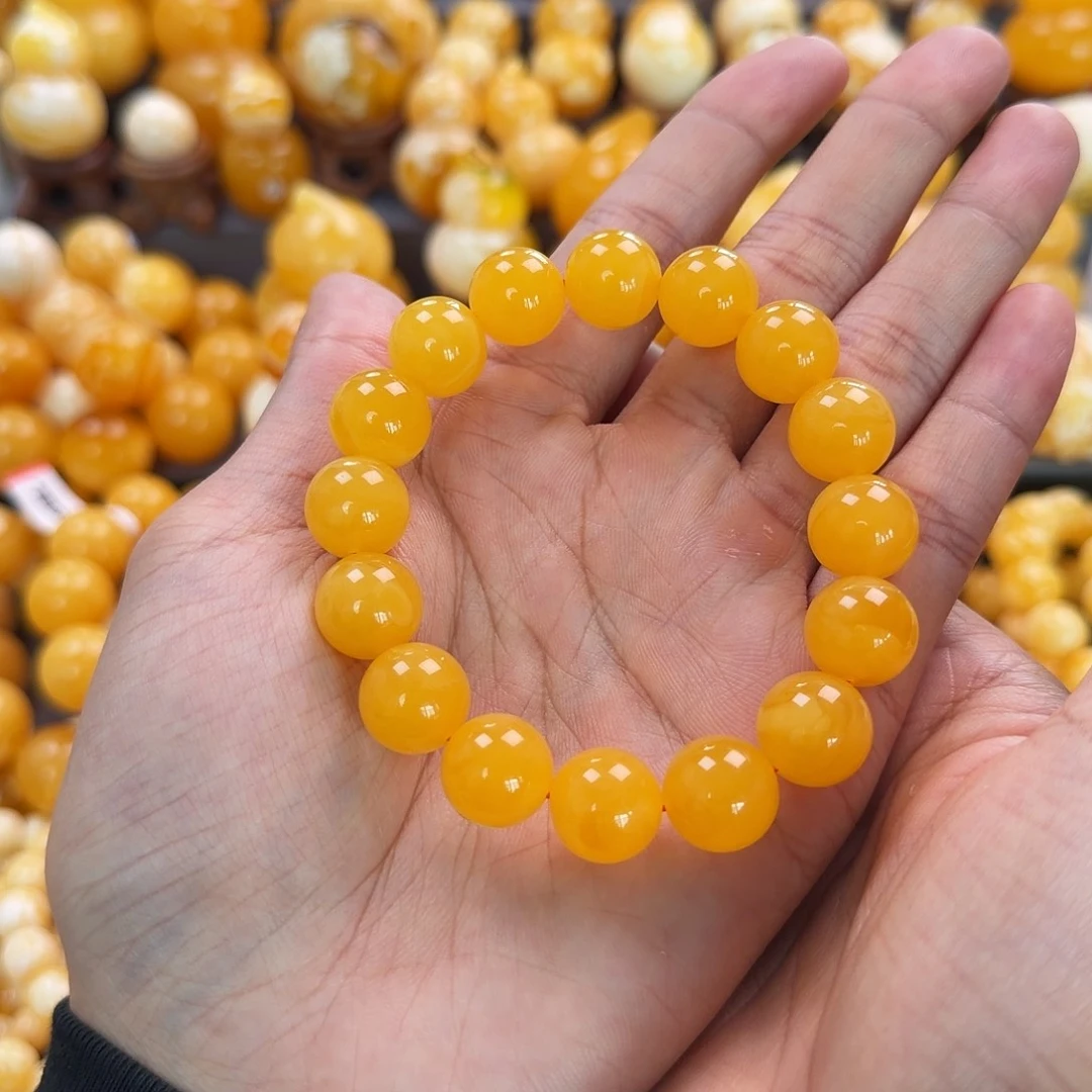 琥珀未镶嵌珠宝奇石13mm同料