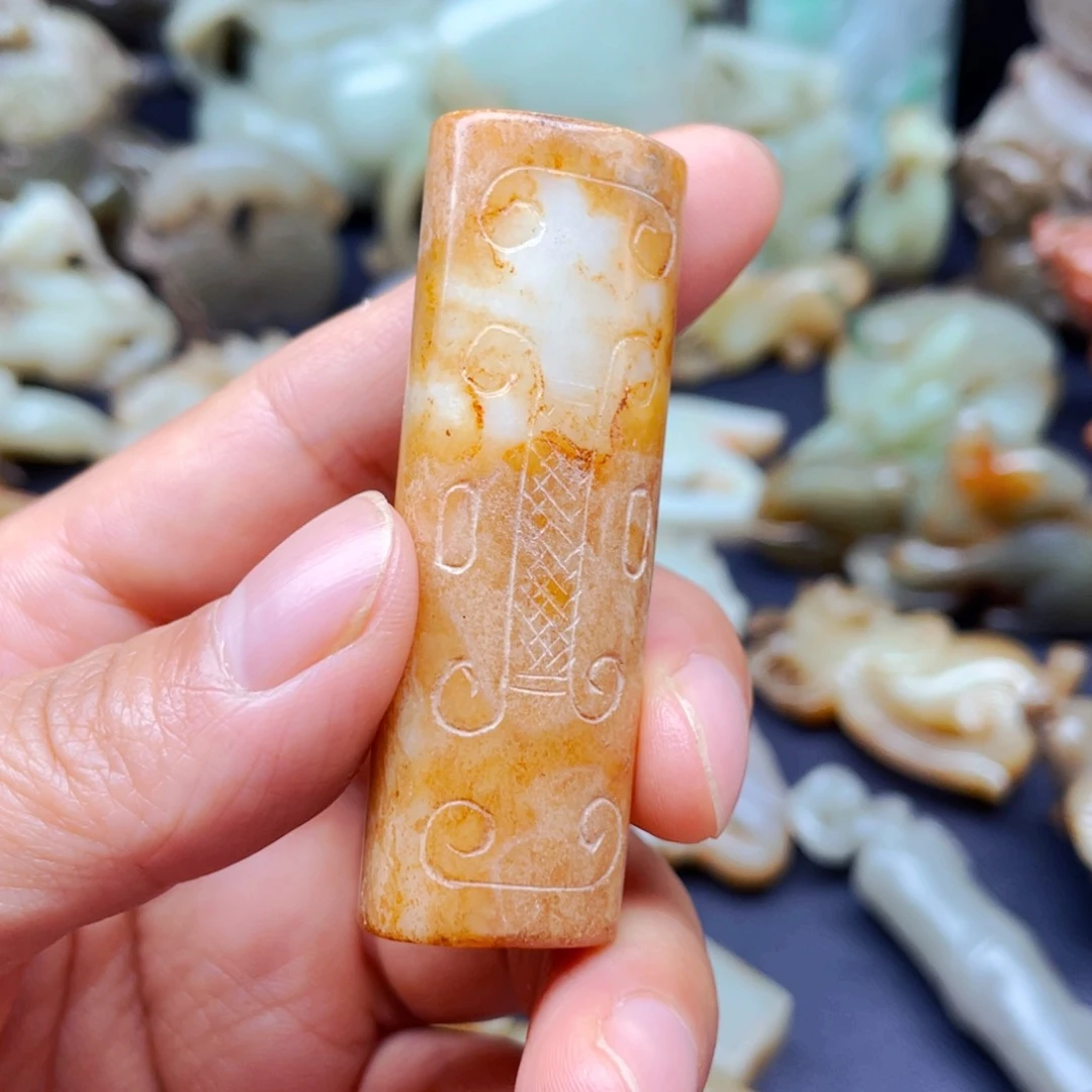 白玉菩提吊坠摆件