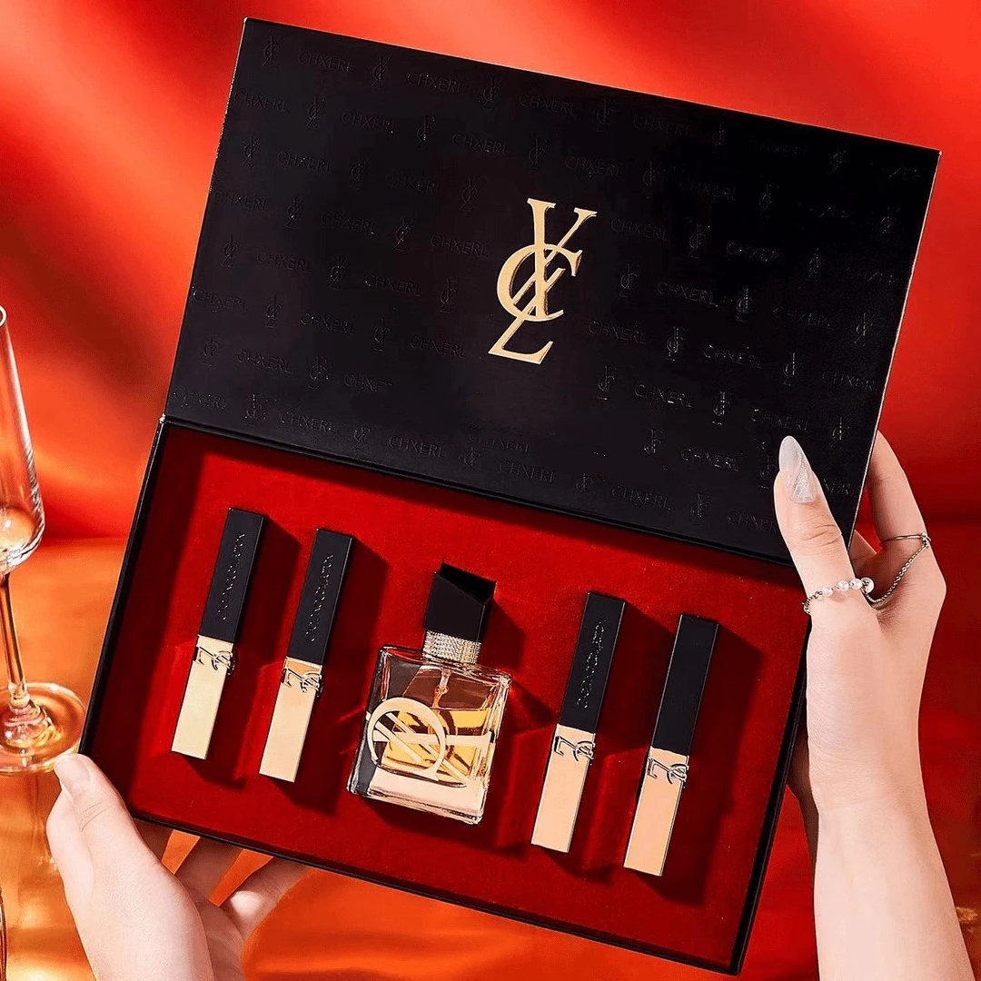 圣诞情人节礼物圣亚罗兰口红香水气垫套盒生日礼物送老婆女友闺蜜