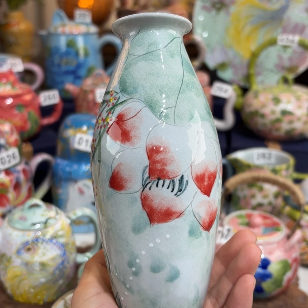 景德镇手绘高温釉下彩陶瓷茶具