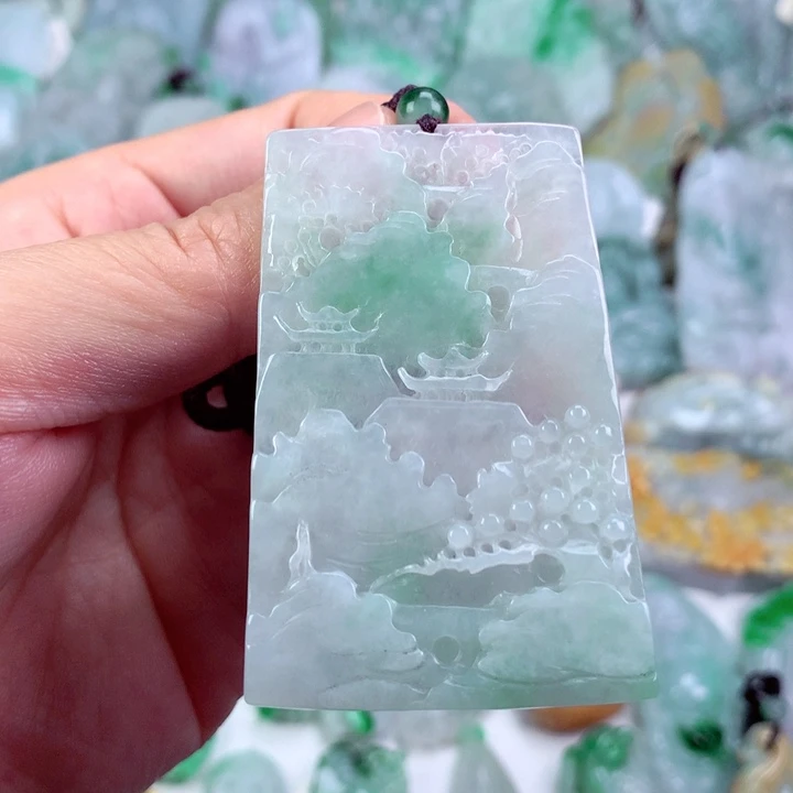 翡翠未镶嵌吊坠(不含链)