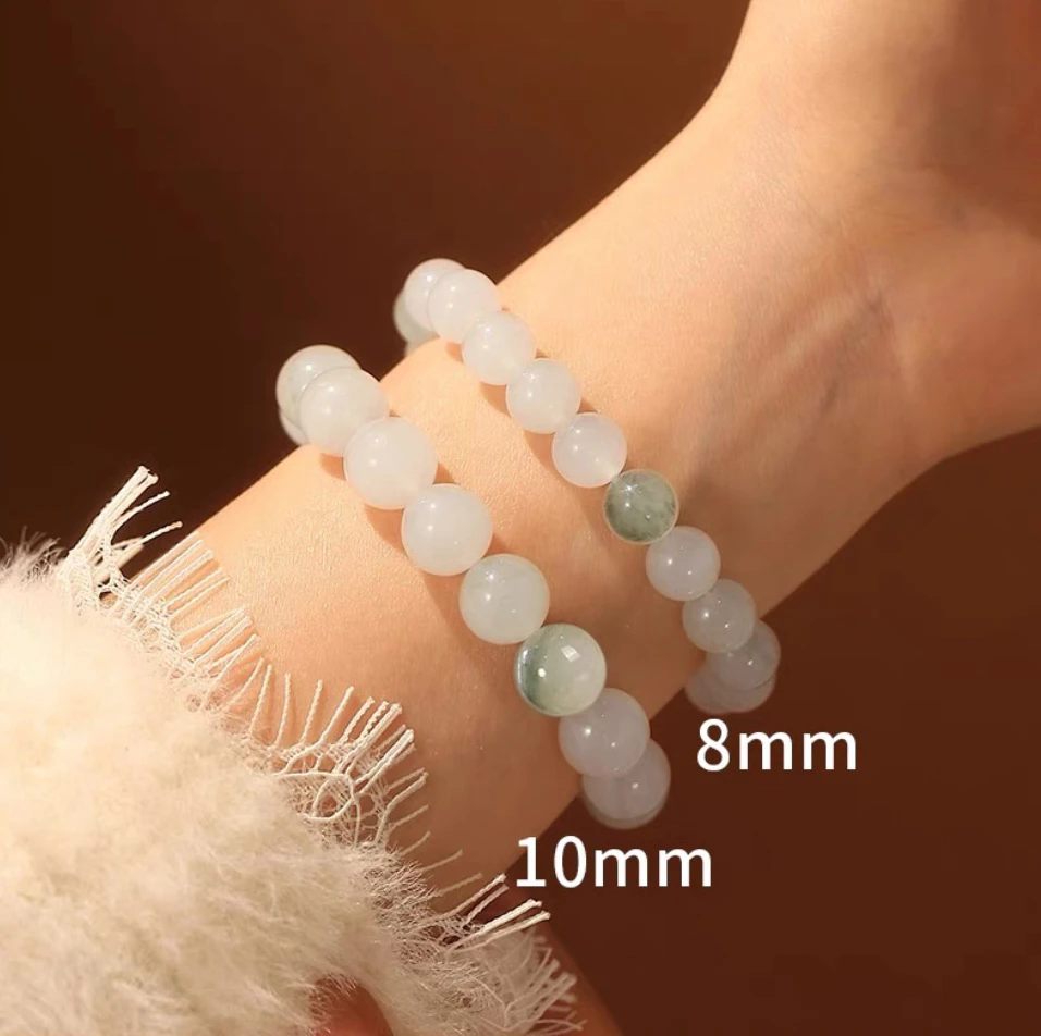 新疆金丝玉天山翠手串卡10