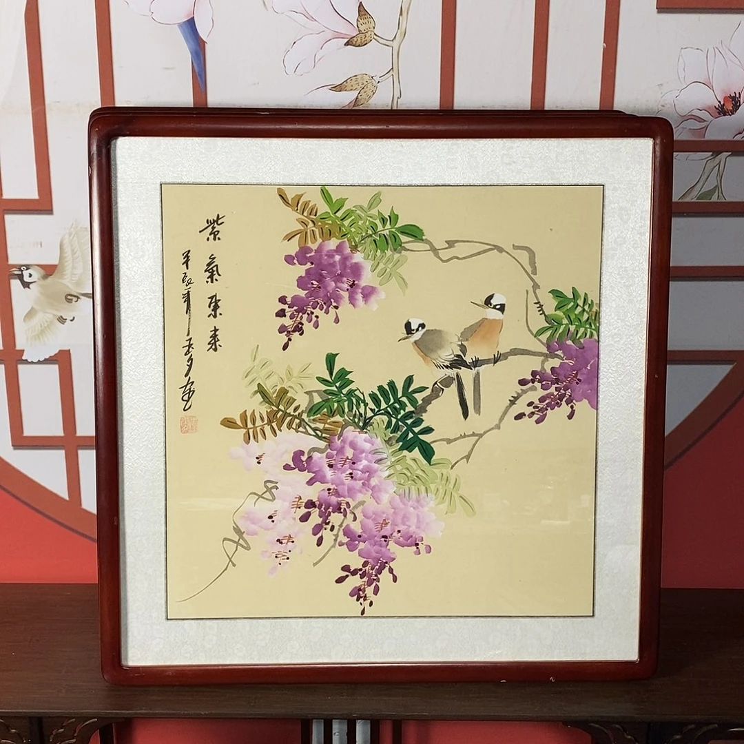 国画带框尺寸62✖️62包邮