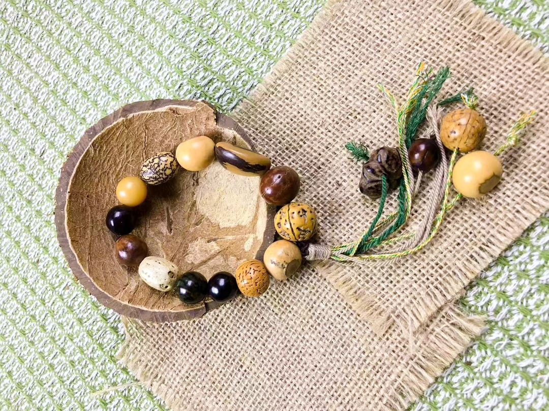 非金属布艺手链 青囊听风 纯手工制作手串 手把件