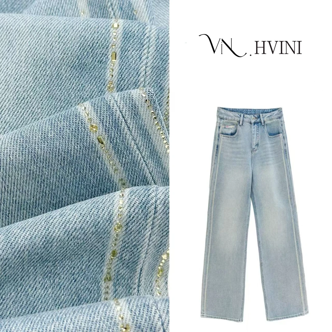 【鲸落回潮】2025春季新款时尚休闲百搭牛仔裤H1527