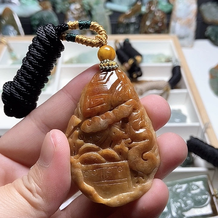 微***哒翡翠未镶嵌颈饰翡翠ah