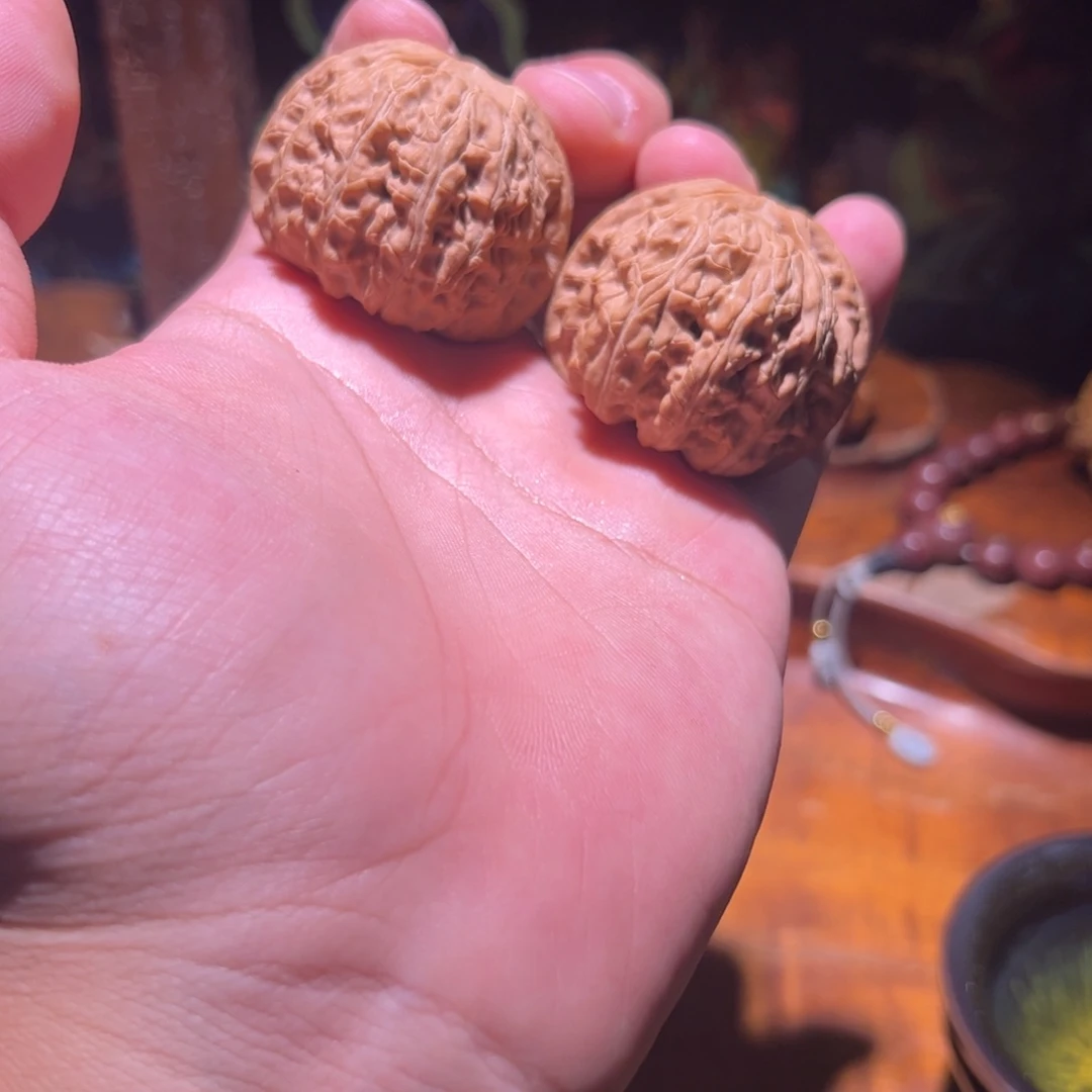 吊坠文玩核桃41➕全品白狮子（圆闷白）