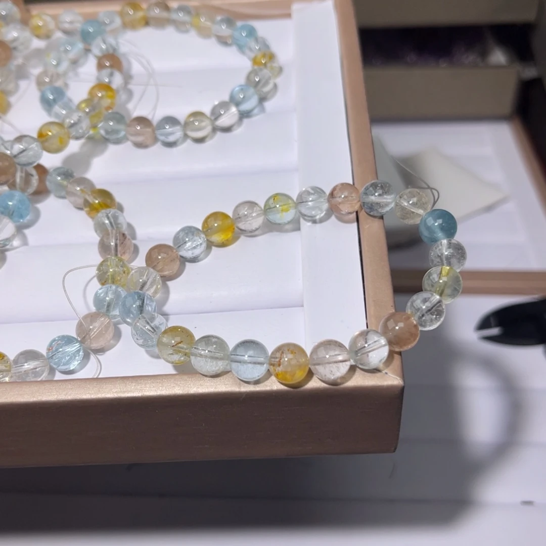 水晶手链未镶嵌彩托帕104