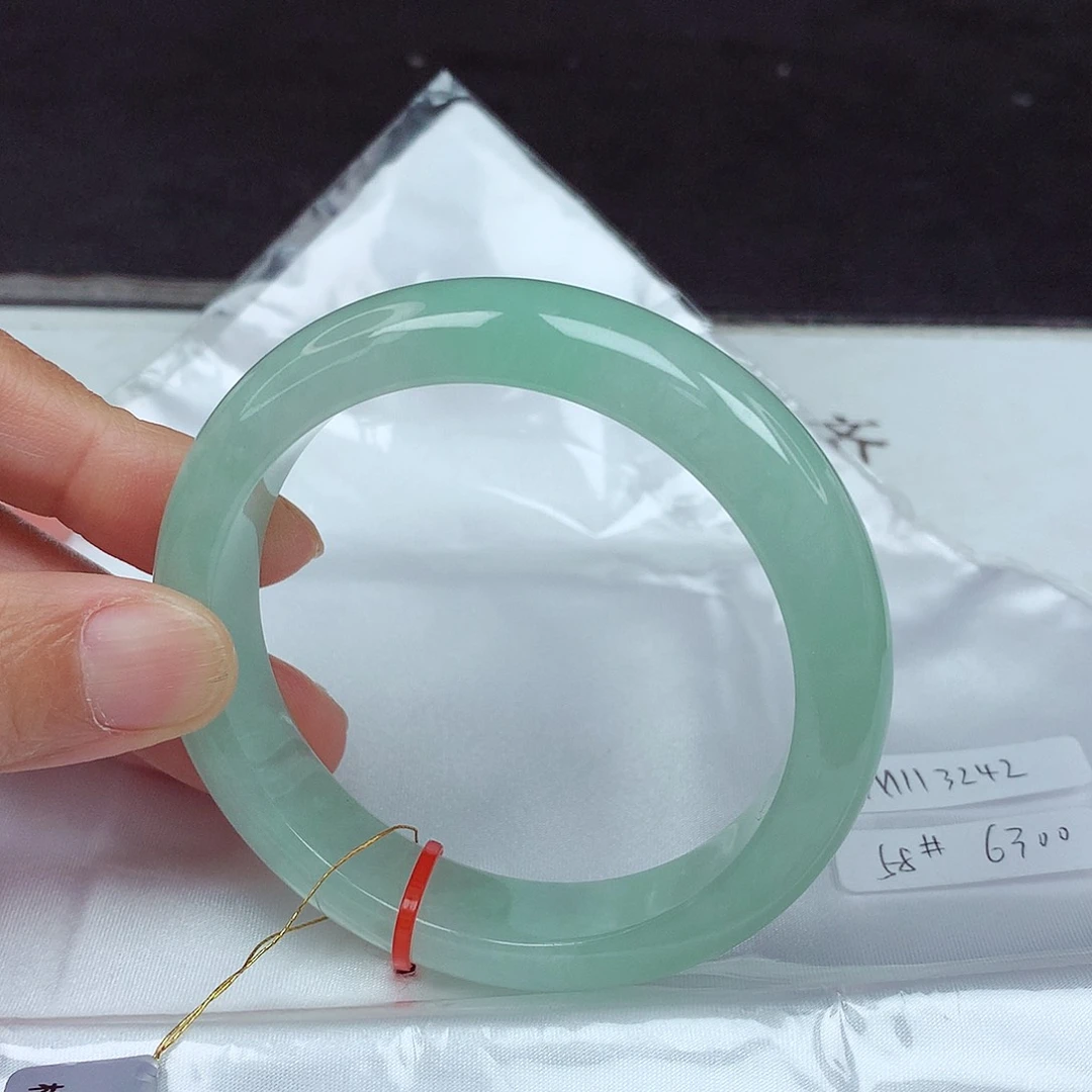 未镶嵌手镯翡翠58圈3242