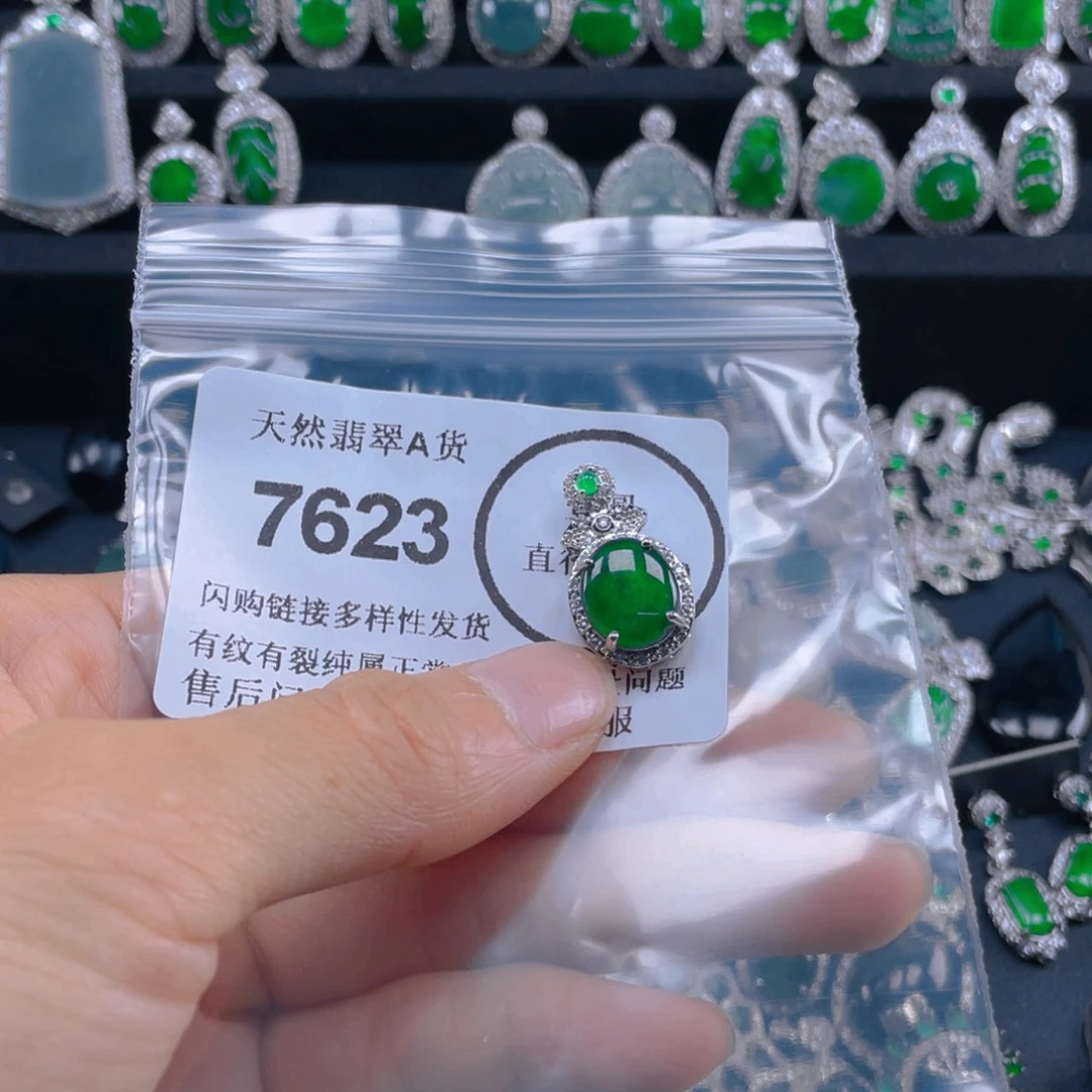 翡翠未镶嵌吊坠(不含链)