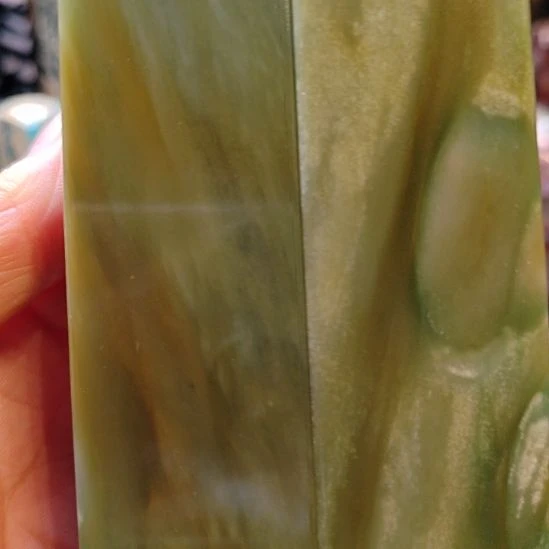 沈***的雅安绿印石四川雅安绿印章2方尺寸进直播看看