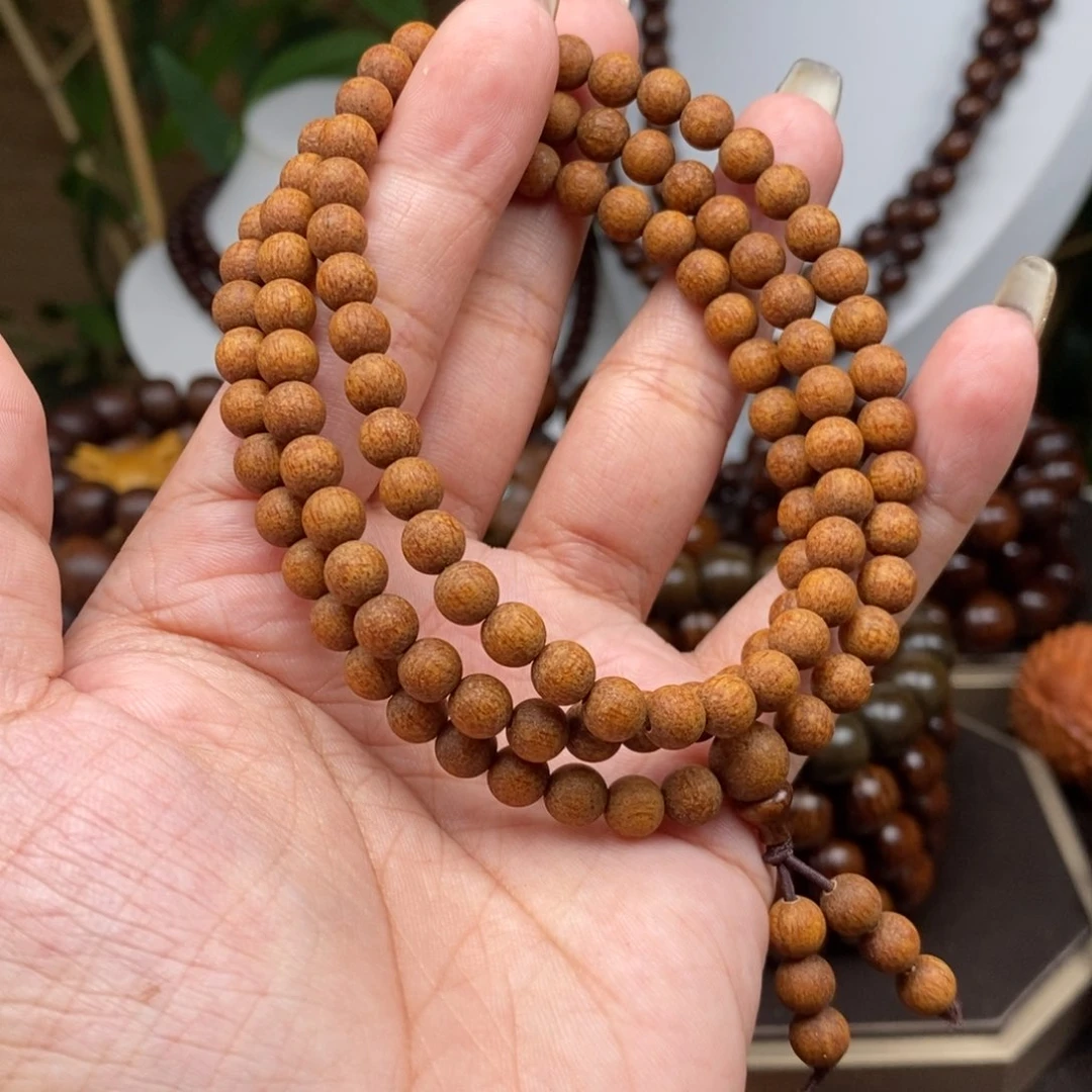 贡木手串/手链贡木0.6橘皮辣黄龙鳞星空粗抛