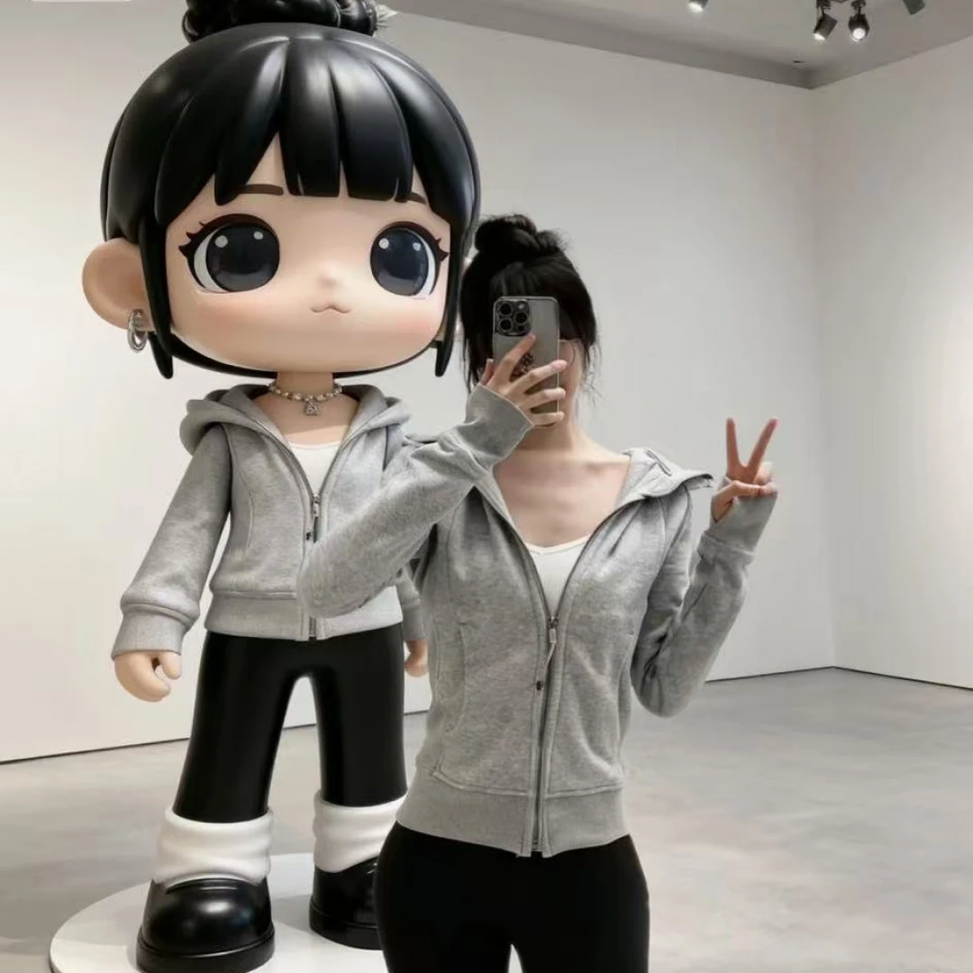 《CHENXI专属》原汁原味小章鱼同款修身长袖连帽卫衣