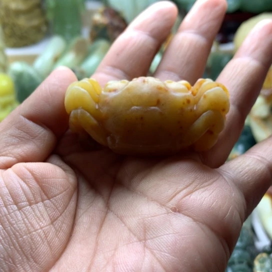 蛇纹石玉未镶嵌岫玉手把件