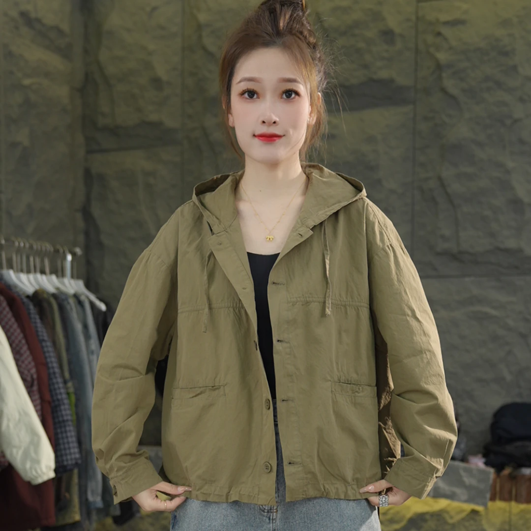 B56 春季新款外套慵懒风外套女宽松休闲长袖大版春秋外套