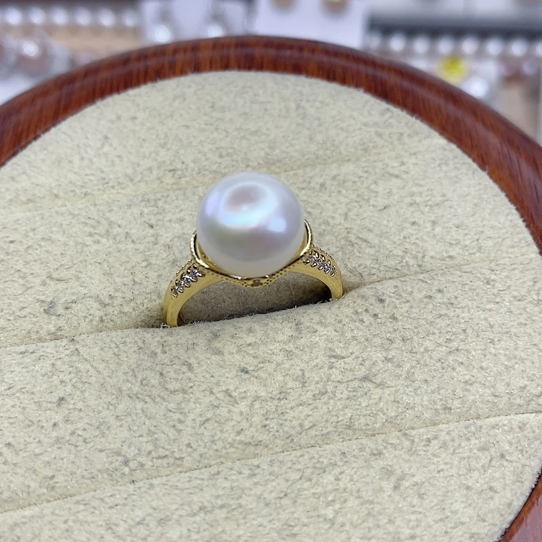 戒指合金淡水珍珠
