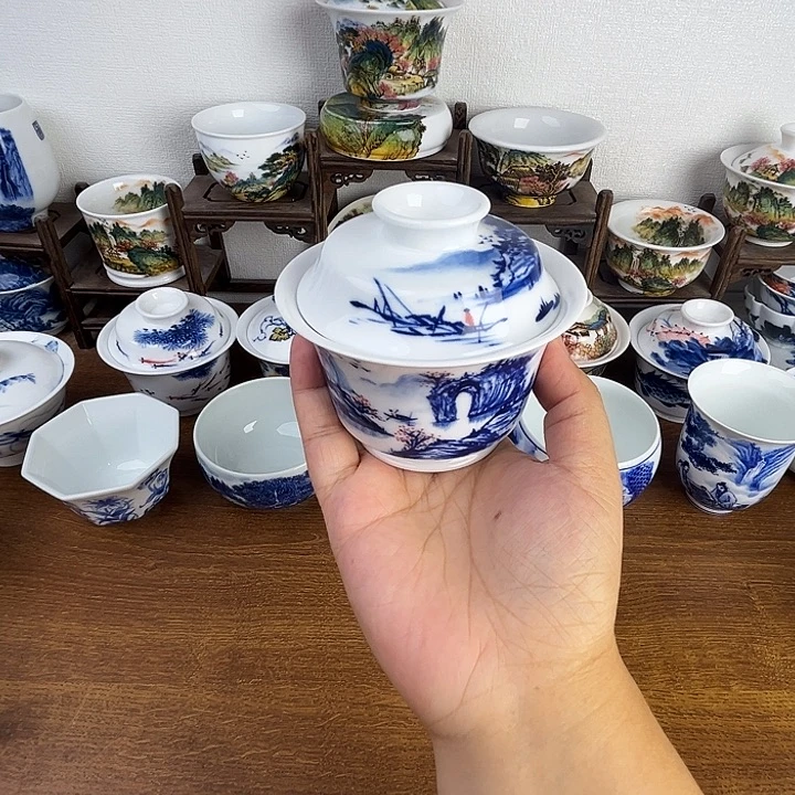 忠意堂釉下彩桂林山水