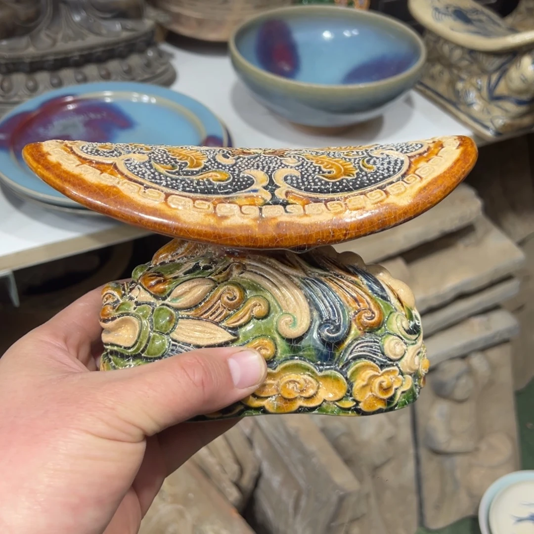 迎***香瓷片摆件摆件11111