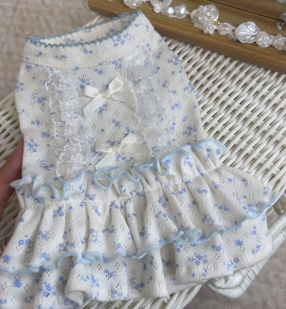 春夏款碎花裙宠物衣服｜小饼干手作