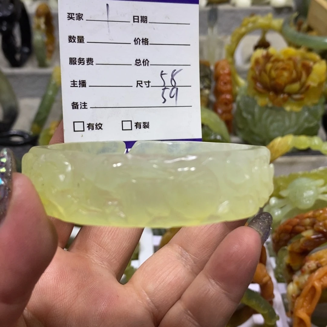 【闪购商品】蛇纹石玉手镯未镶嵌