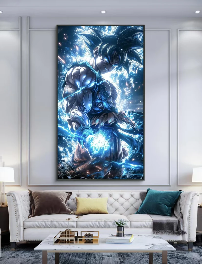 七龙珠卡卡罗特悟空赛亚人 PVC框 客厅 电竞房 卧室装饰画挂画