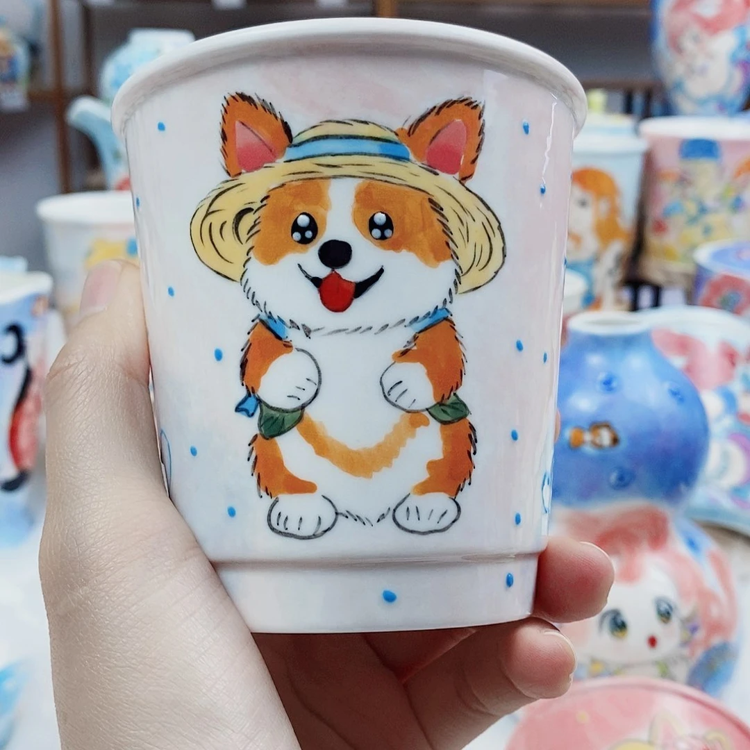 杯董董文创手绘陶瓷