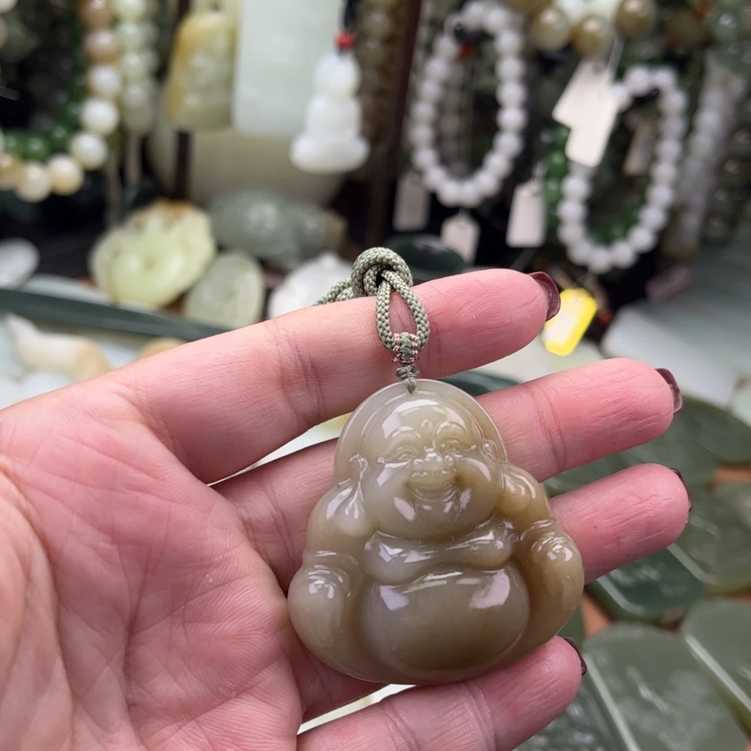 和田玉未镶嵌吊坠(不含链)