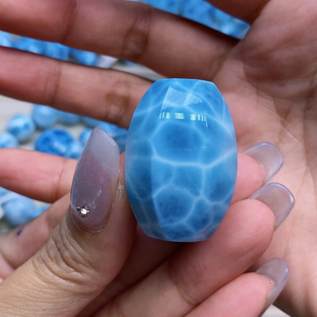 针钠钙石（海纹石）未镶嵌颈饰l****6