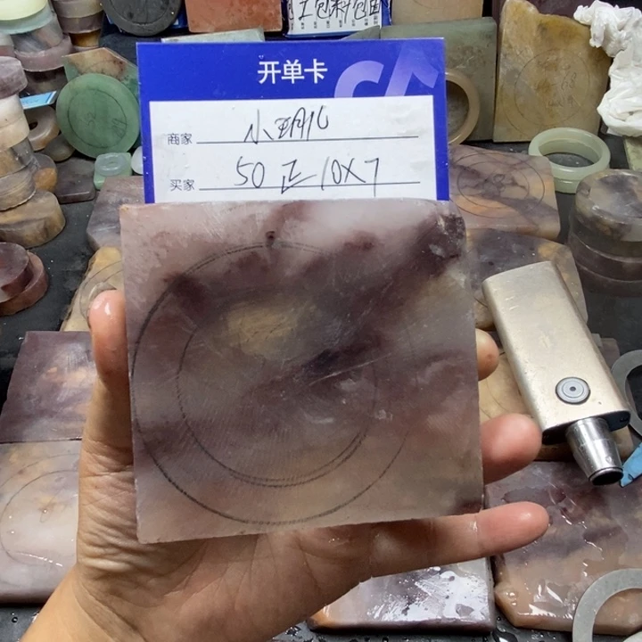 未镶嵌手镯石英质玉小***定制手镯