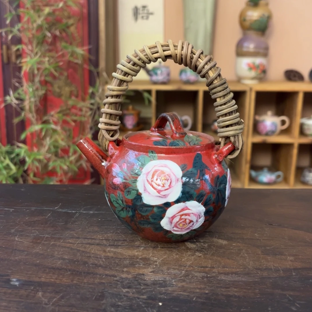 柴烧手工手绘陶瓷
