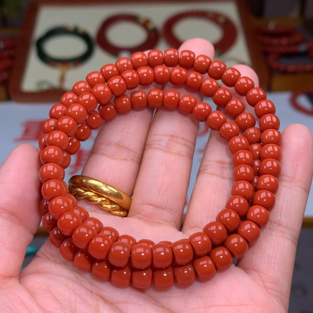 南红玛瑙未镶嵌颈饰