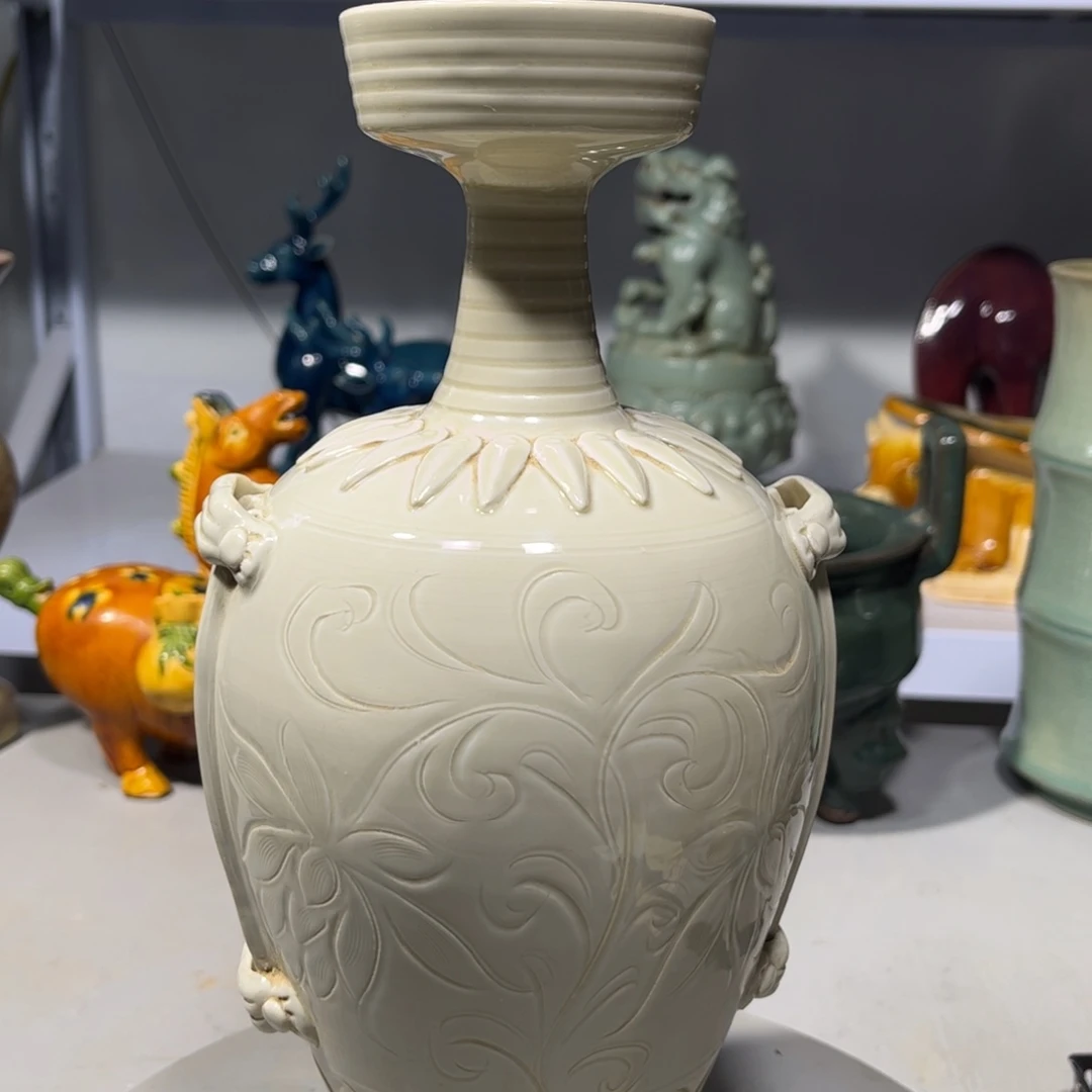 瓶定窑瓷器品相完美