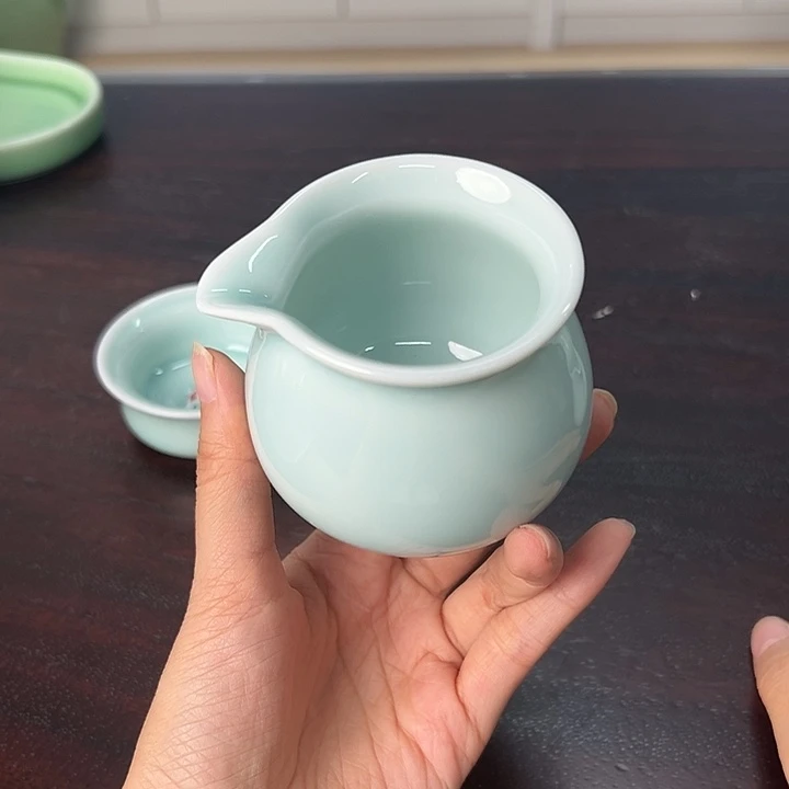 龙泉云间青瓷小米茶器