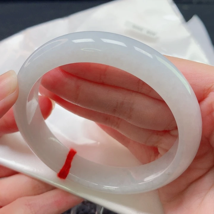 翡翠未镶嵌手镯圈口5859