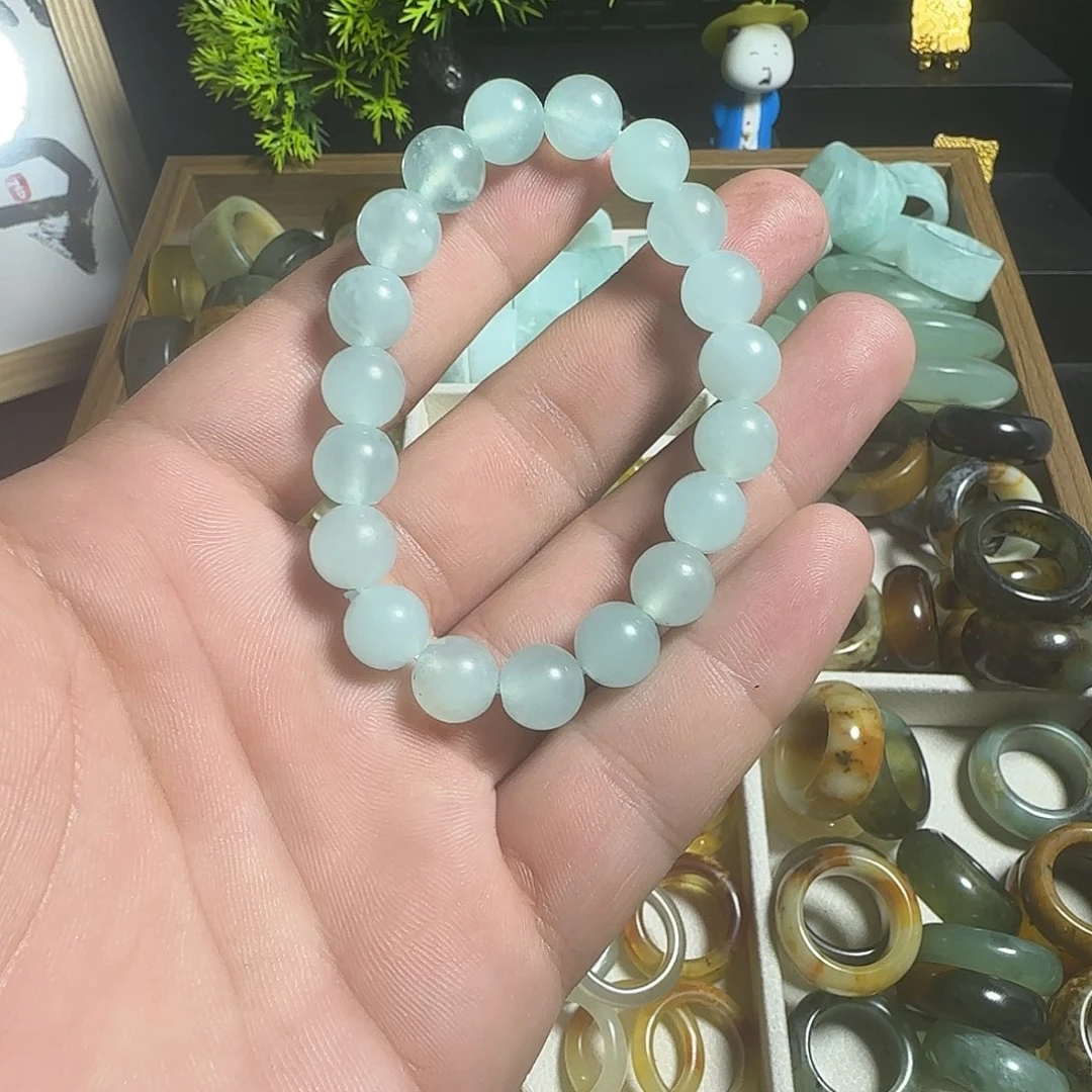 蛇纹石玉未镶嵌戒指23