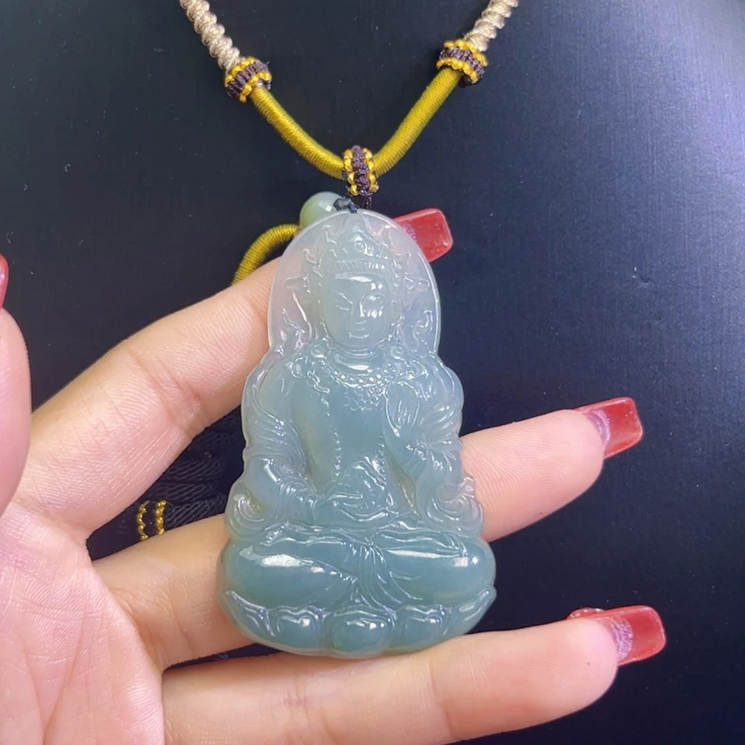 翡翠未镶嵌颈饰天然