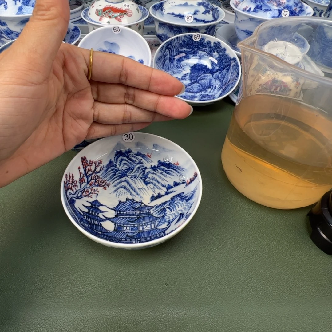 陶瓷景德镇纯手绘茶具木木30