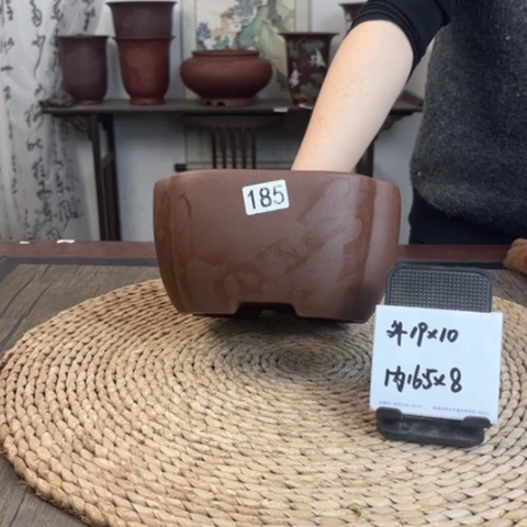 紫砂花盆特价福利南瓜四方185