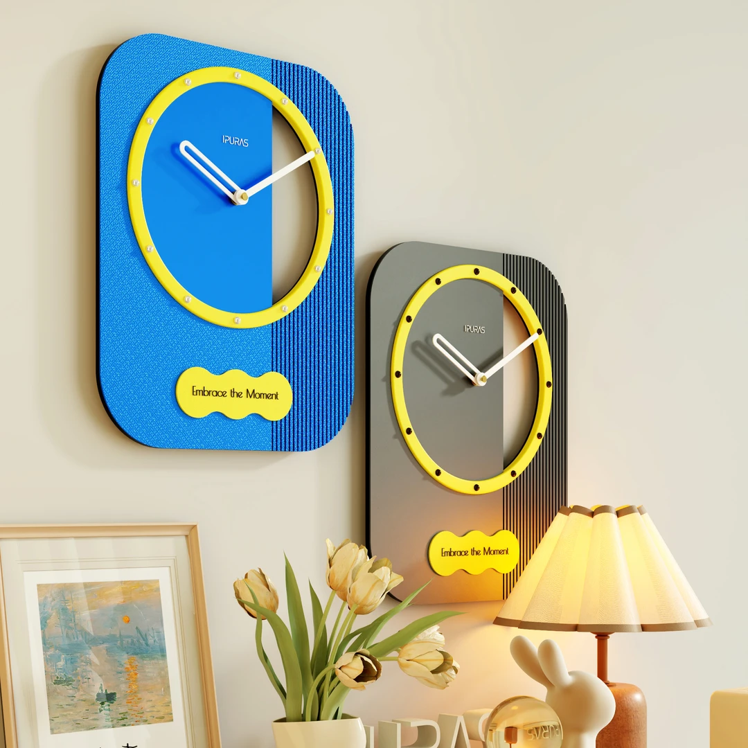 超静音4023立体极简钟表时钟挂墙创意时尚新款家用挂钟简约客厅钟