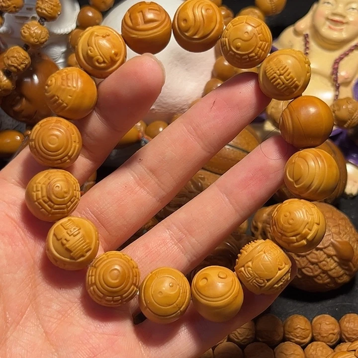 橄榄核手串/手链猴头四象八卦