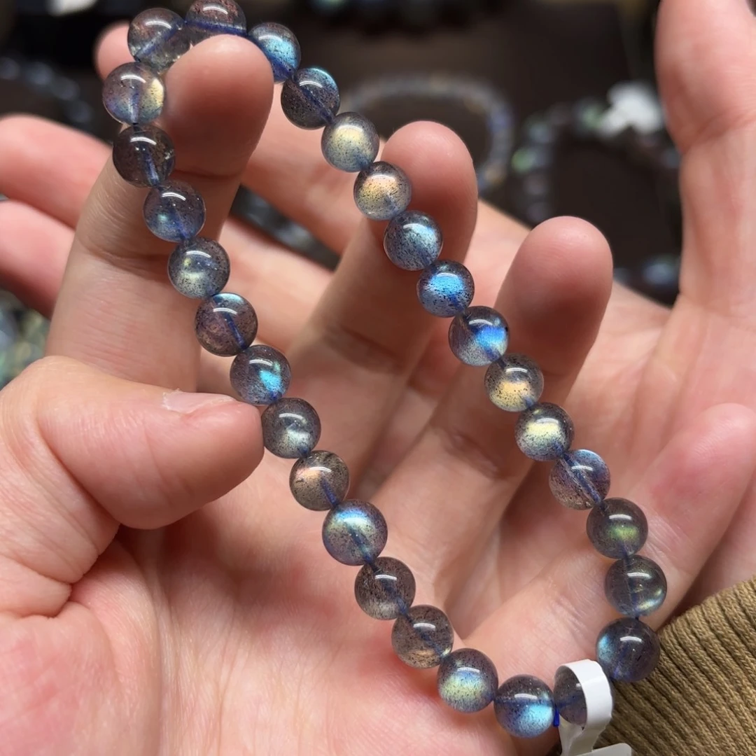 未镶嵌手链长石6.8mm左右