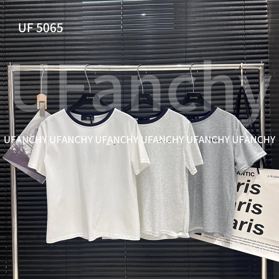 杨杨 UF-小撞色甜辣休闲上衣5065