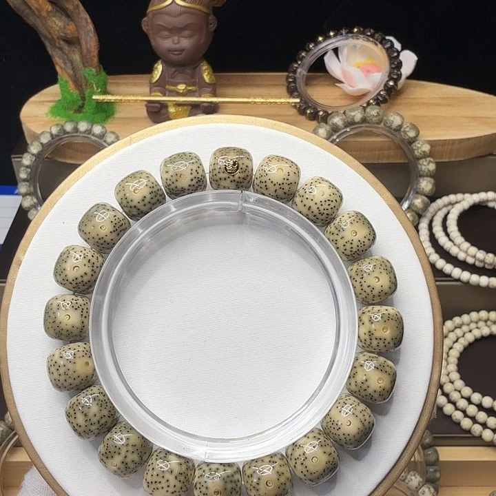 手串星月菩提大尺寸青花瓷