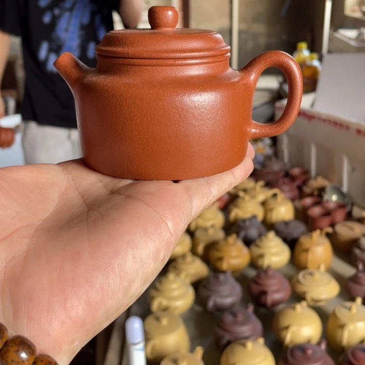 紫砂紫砂德钟。 红将坡