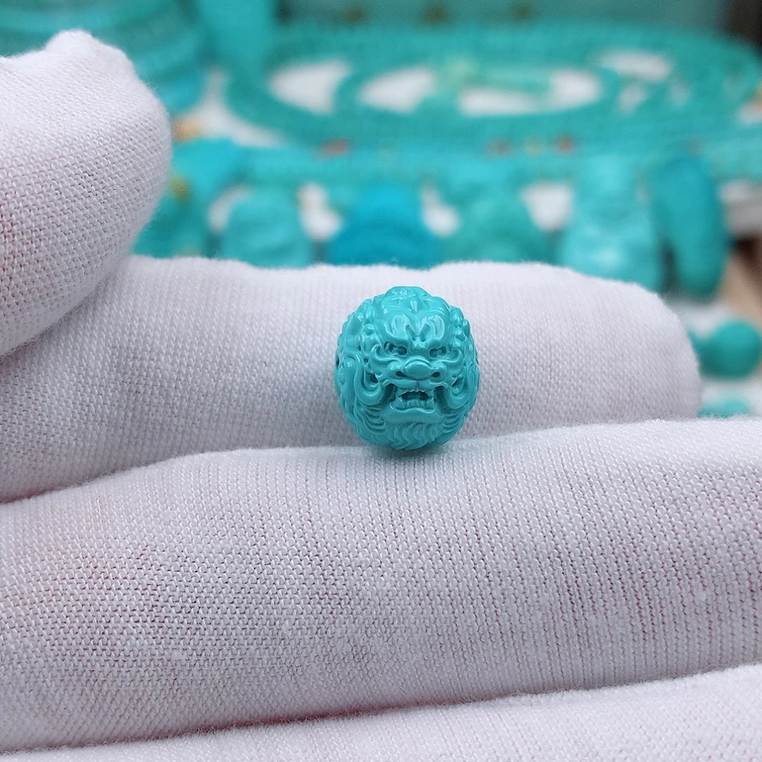 *****绿松石未镶嵌龙珠