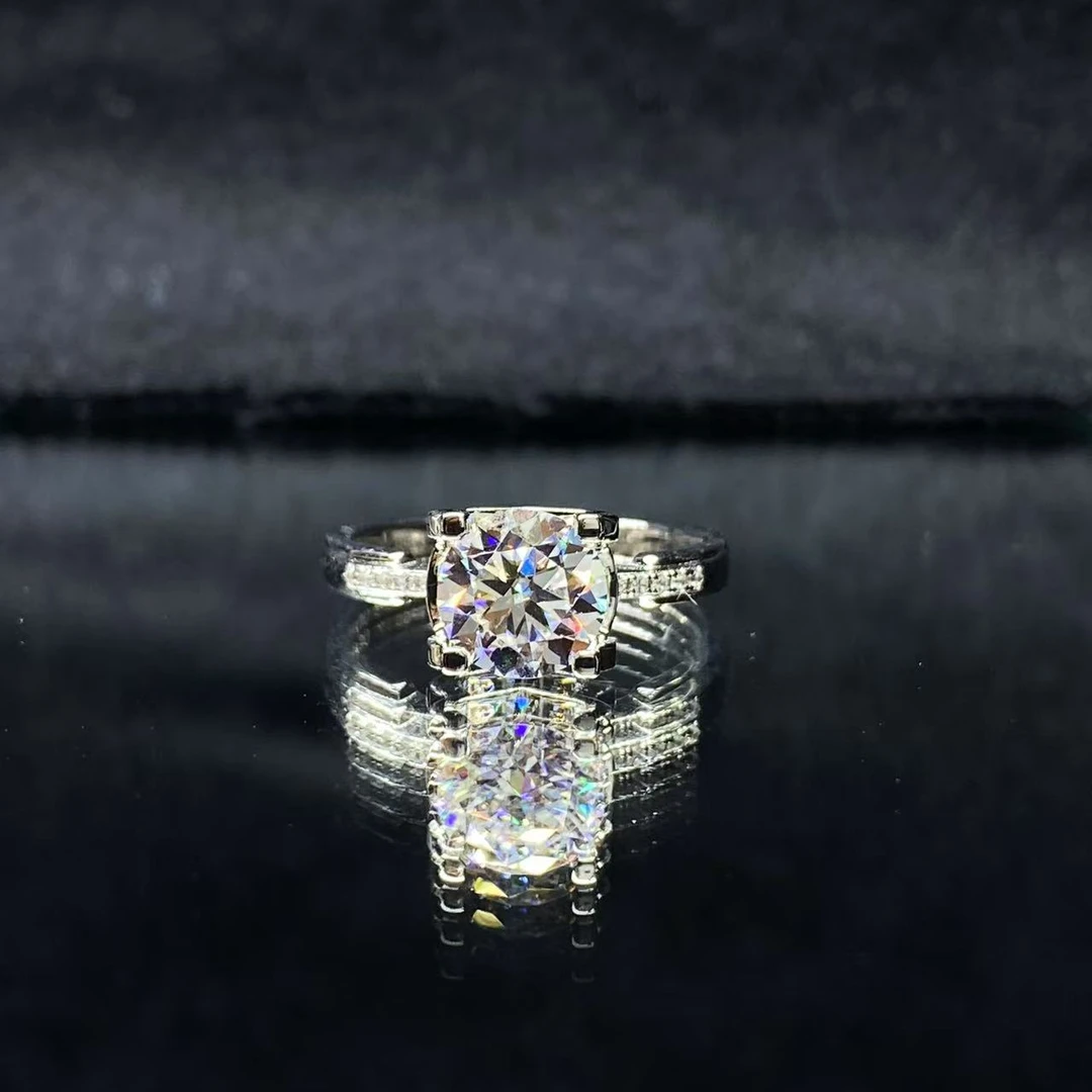 【欣米澌】微镶牛头女戒2克拉