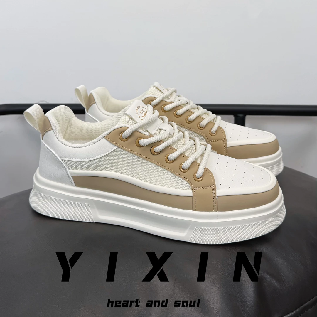 男士春夏季休闲百搭板鞋运动低帮透气时尚软底轻便网面潮鞋男鞋