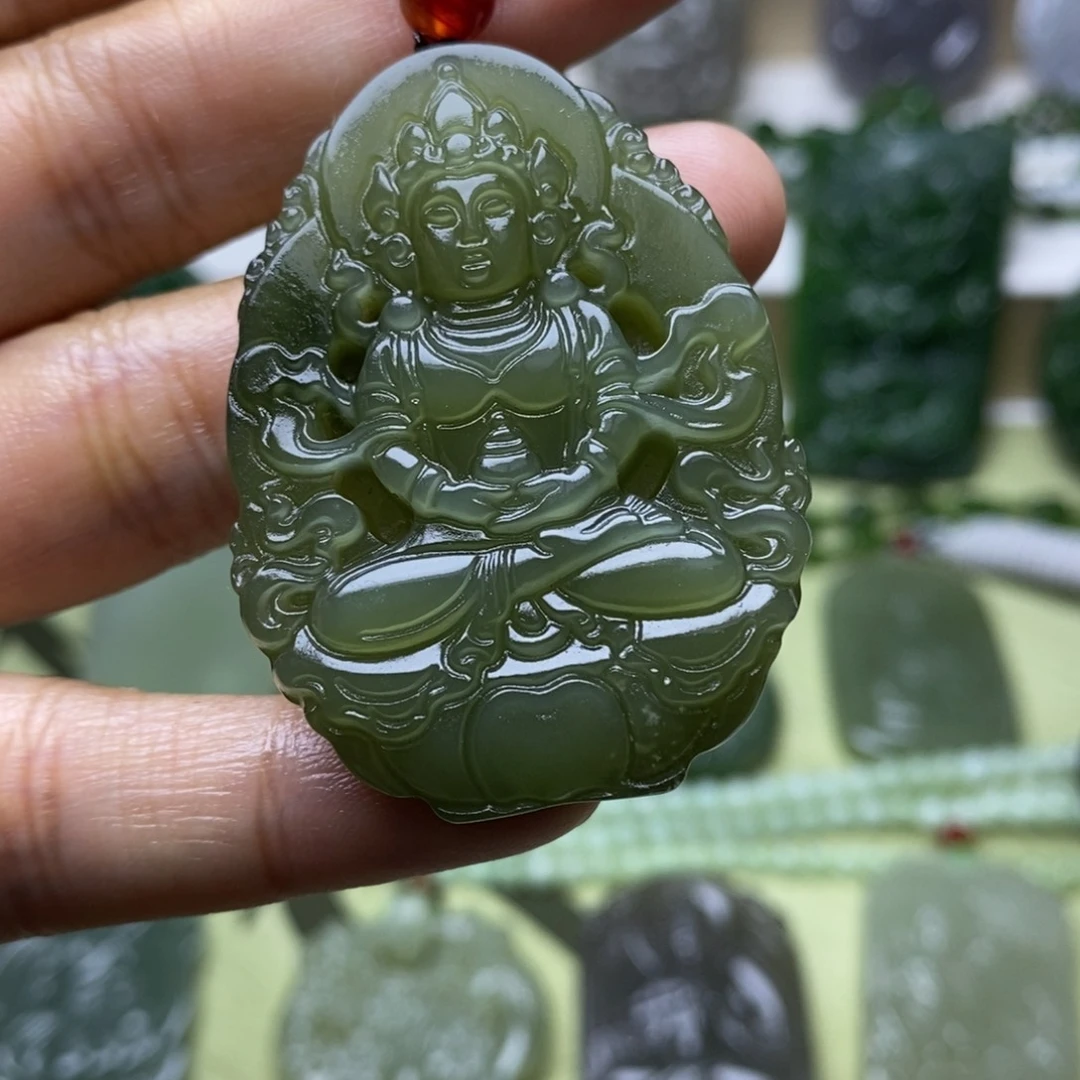 和田玉未镶嵌颈饰